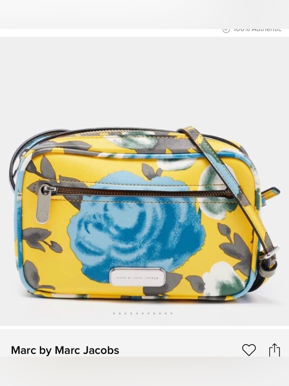 Marc by Marc Jacobs Yellow Floral Crossbody Bag